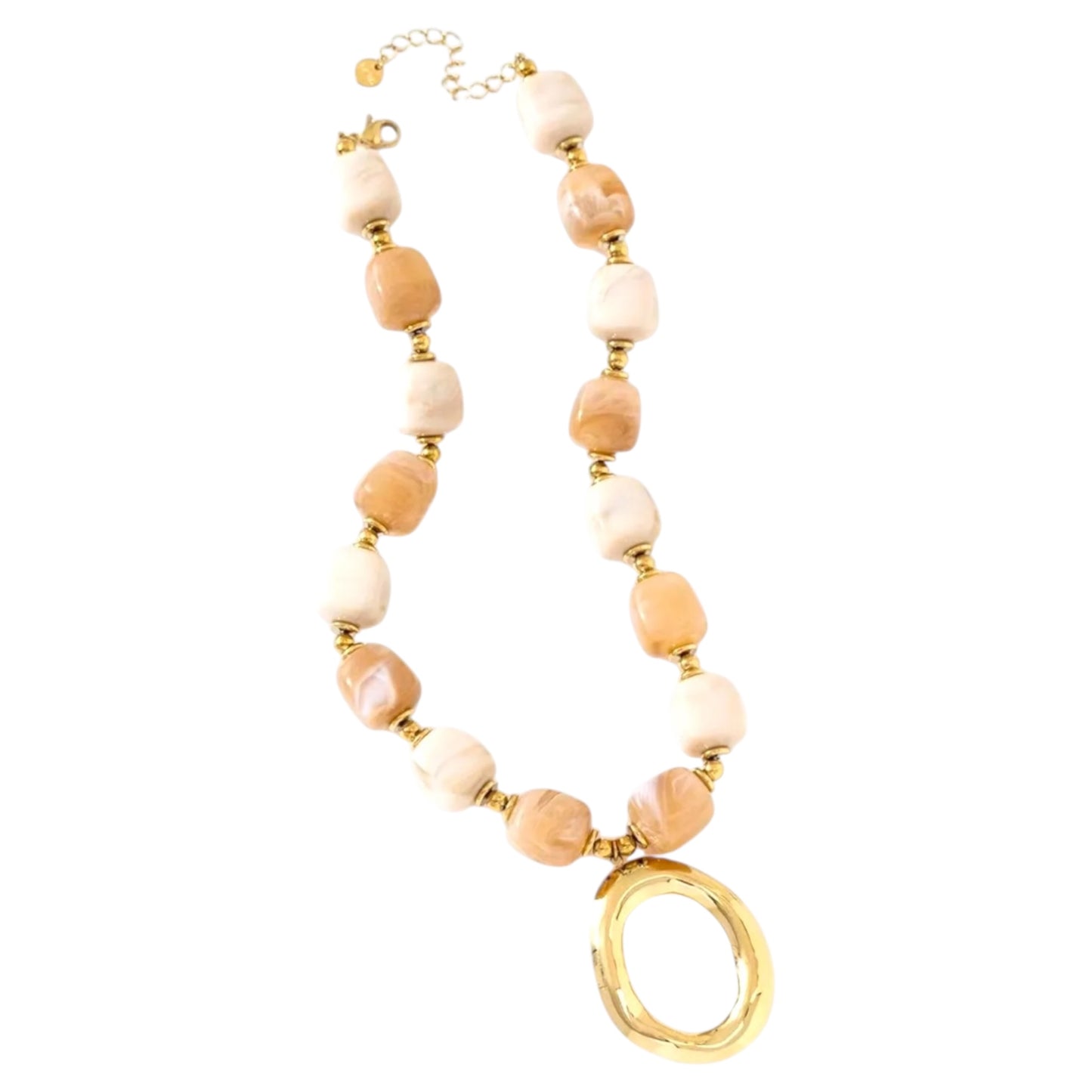 Kettting Ovaal Beige