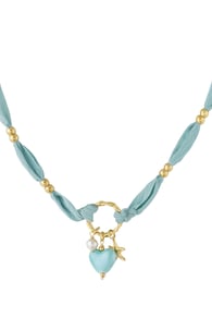 Ketting Flower - Blauw