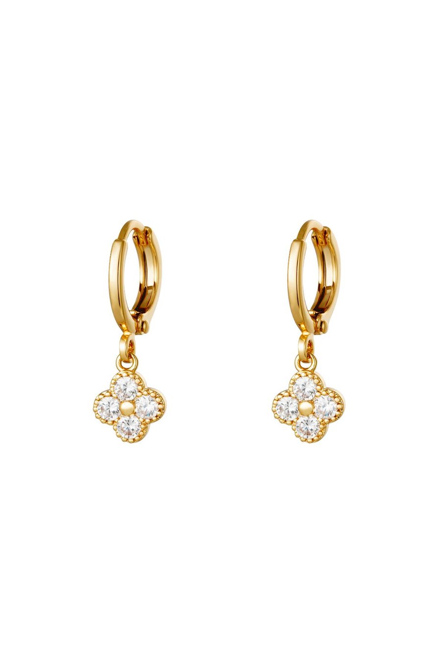 Oorbellen Clover - Goud