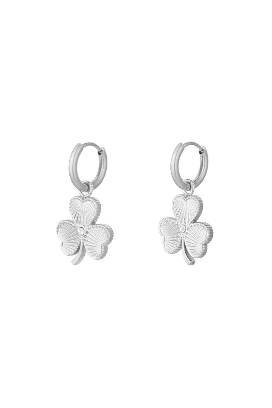 Oorbellen Leaf - Zilver
