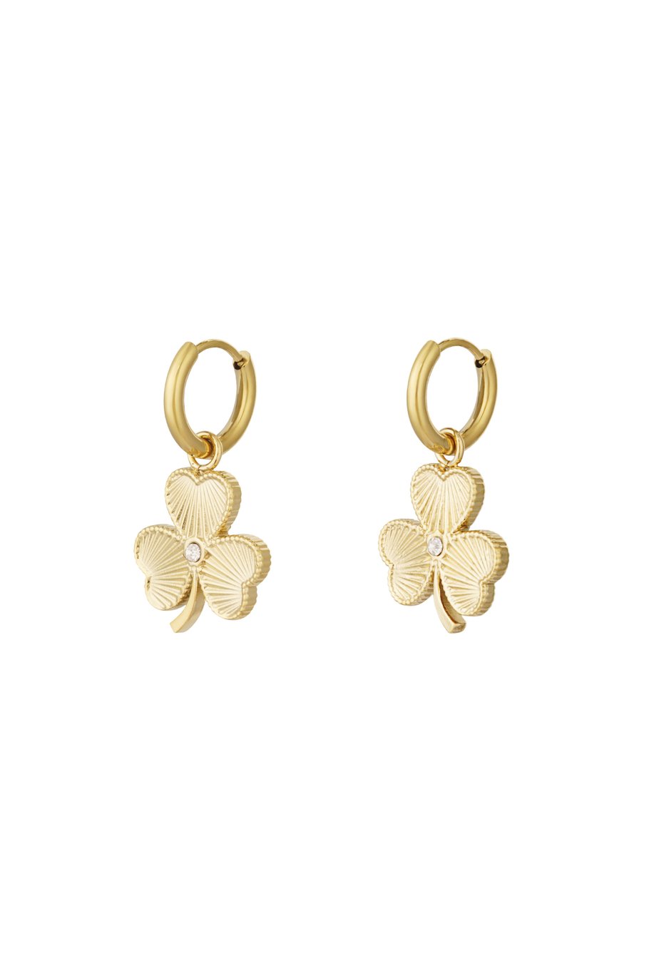 Oorbellen Leaf - Goud
