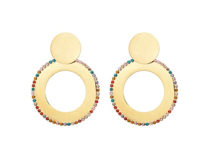 Oorbellen Rond - Multicolor