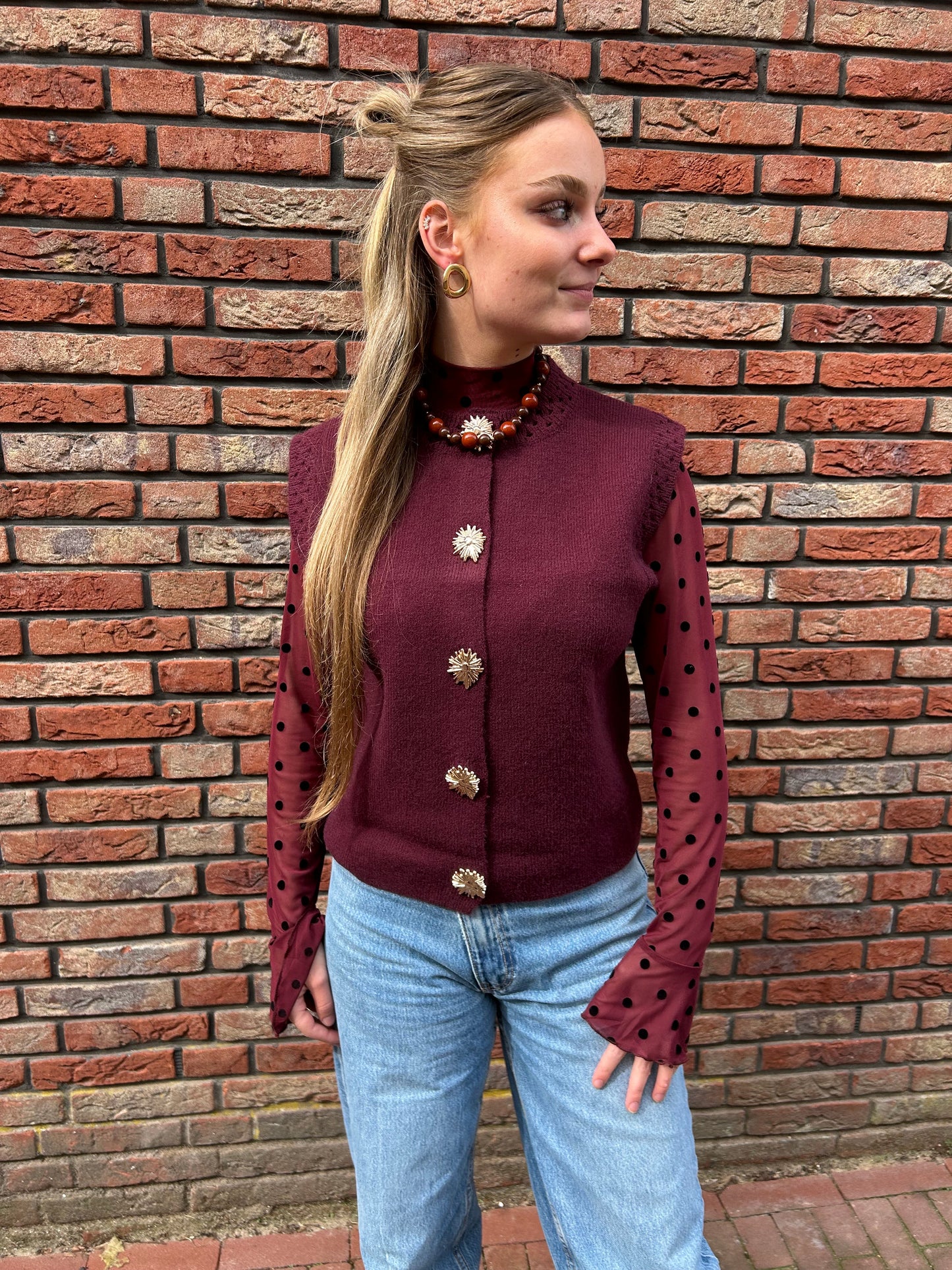 Gilet Bordeaux