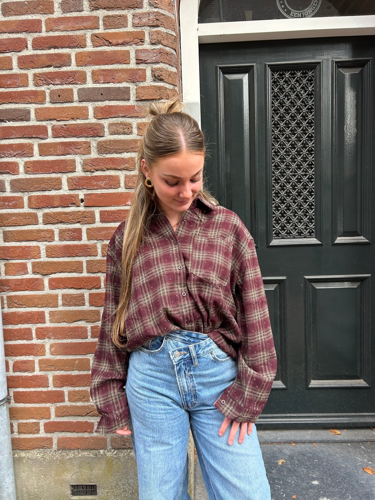 Blouse Strass - Bordeaux
