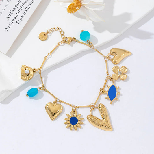 Bedelarmband- Blauw