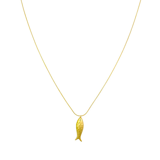 Ketting Fish - Goud