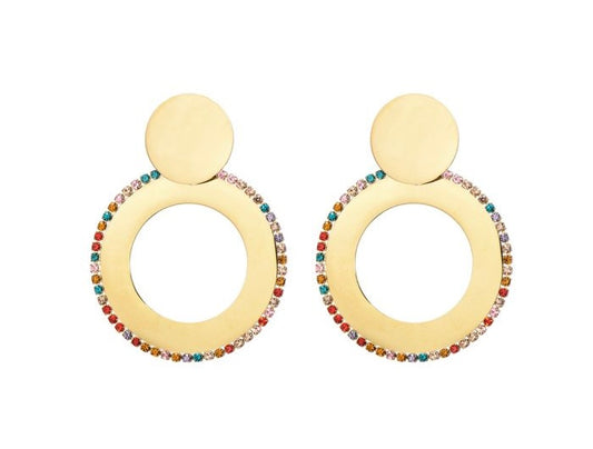 Oorbellen Rond - Multicolor