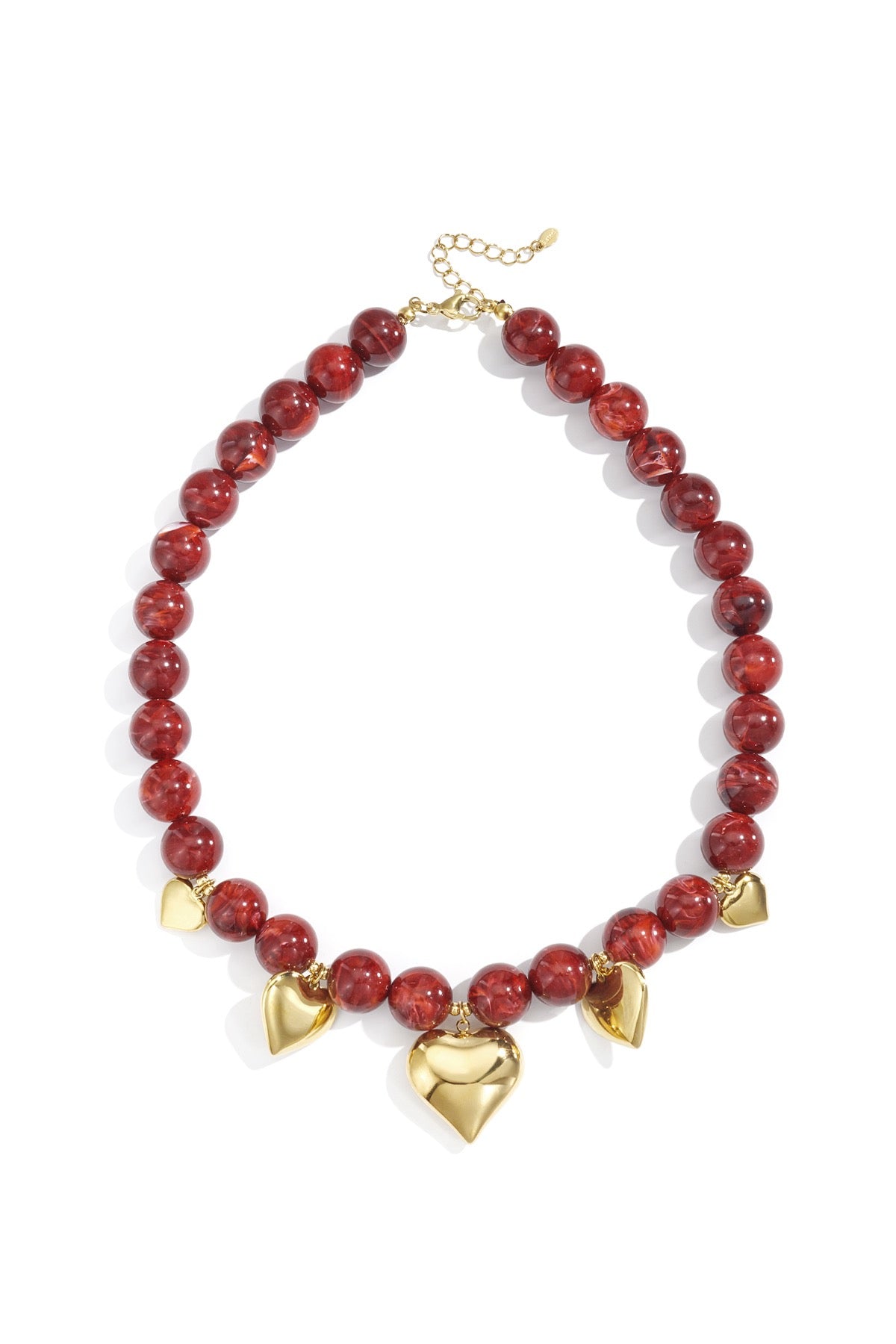 Ketting Kralen - Rood