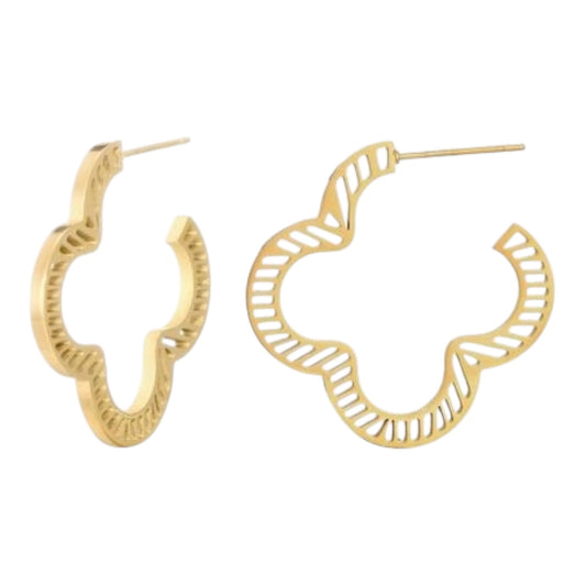 Oorbellen Klaver Streep