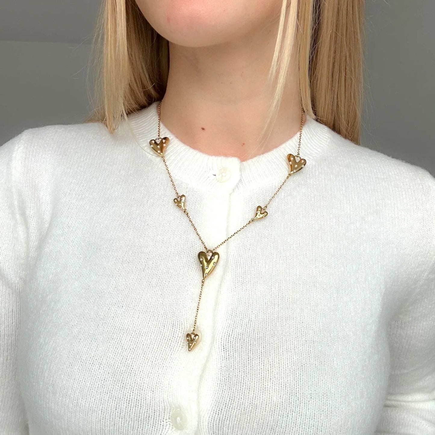 Ketting parel hartjes