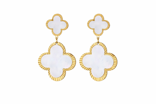 Oorbellen Klaver Dubbel