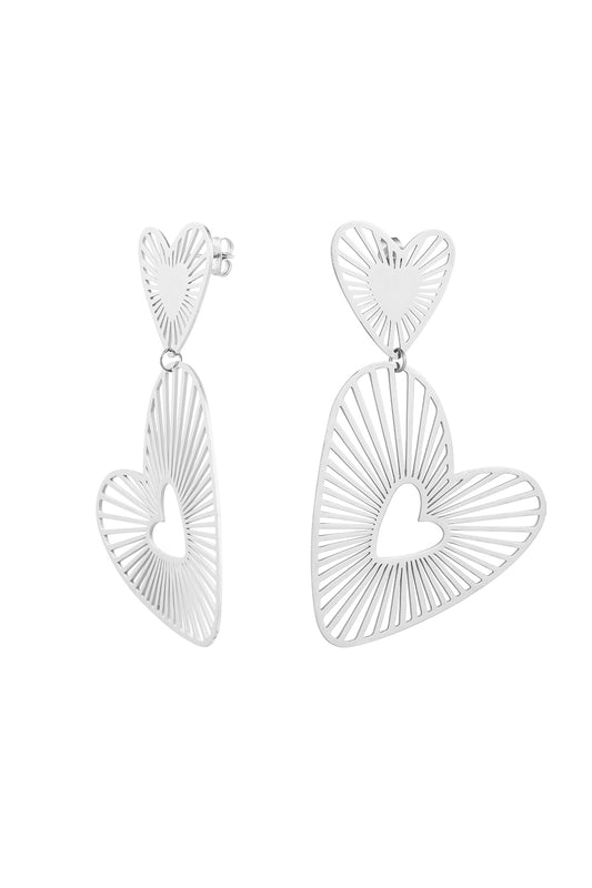 Oorbellen Double - Zilver